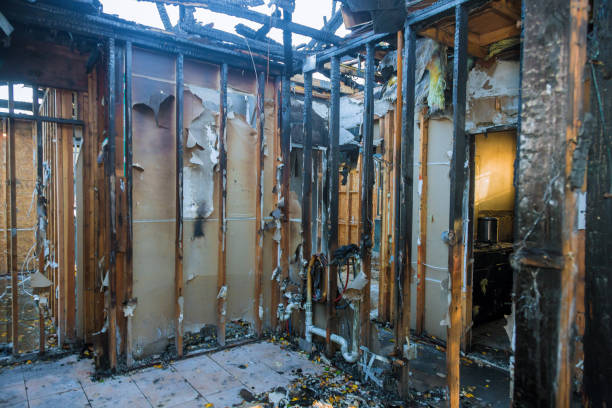 Professional Soot Cleanup technician working in Bridgeport, OH